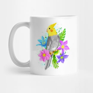 Watercolor Cockatiel Painting Mug